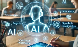 The man using AI for learning English