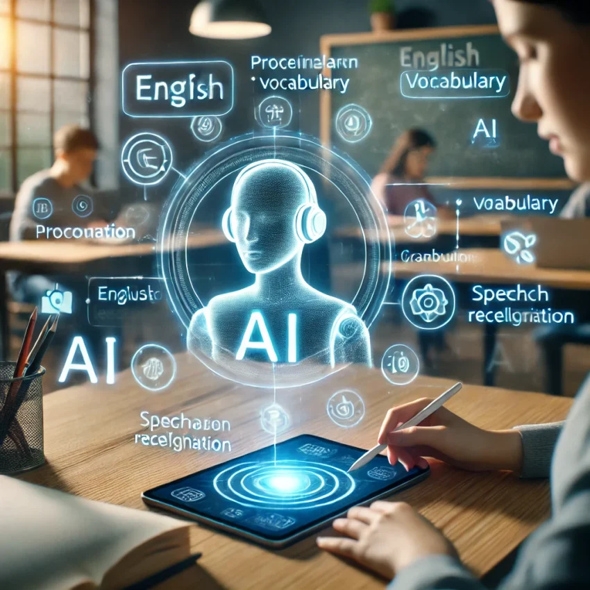 The man using AI for learning English